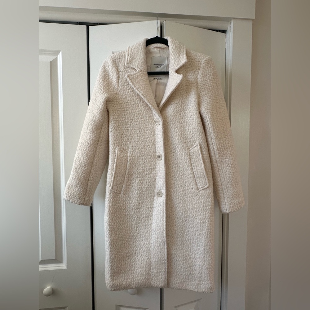 Wool-blend Dad coat